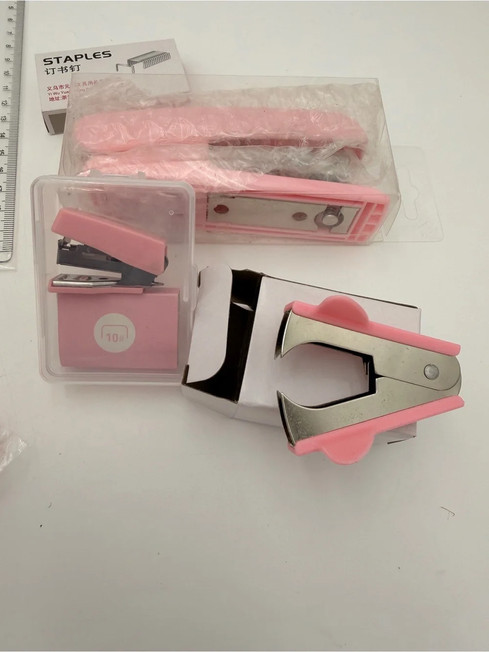 Pink Office Supply Kit - Assorted Pink Desk Accessories